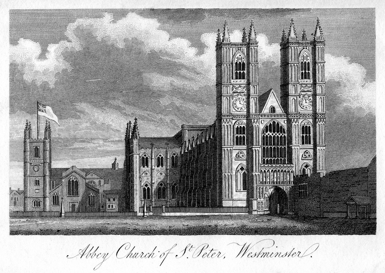 Szent Péter apátsági templom, Westminster, London, 1805 alkotó: Unbekannt