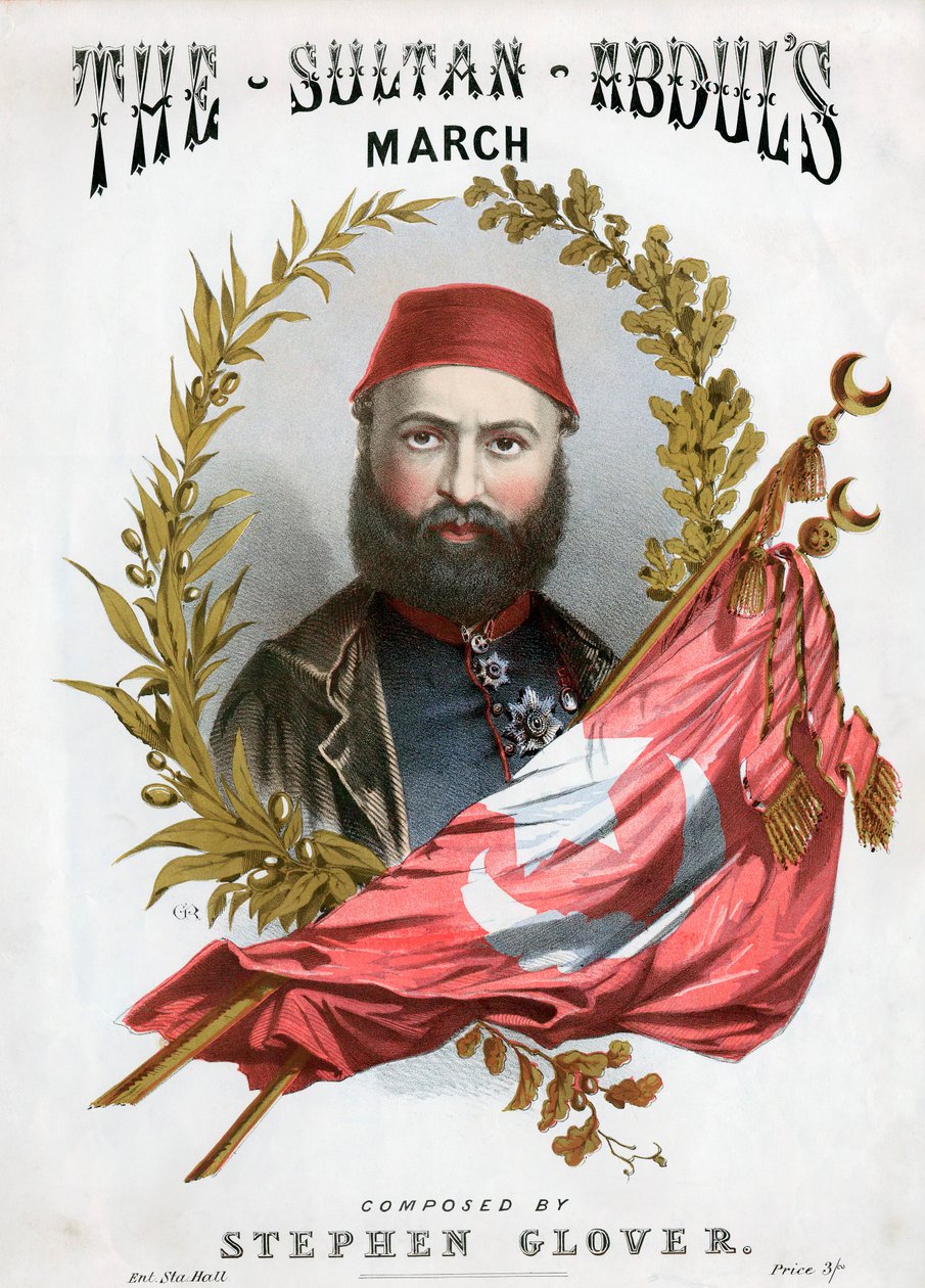 Abd-ul-Aziz 1830-1876, Törökország szultána 1861-től, 1871 alkotó: Unbekannt