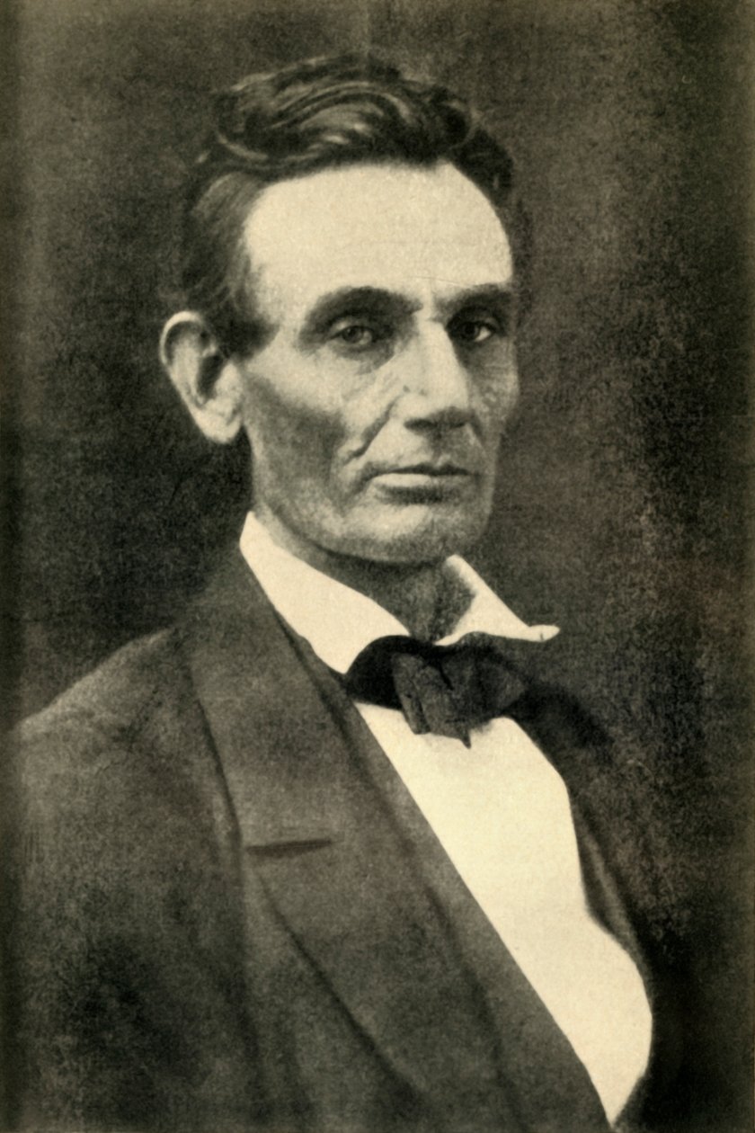 Abraham Lincoln, 1858, 1930. alkotó: Unbekannt