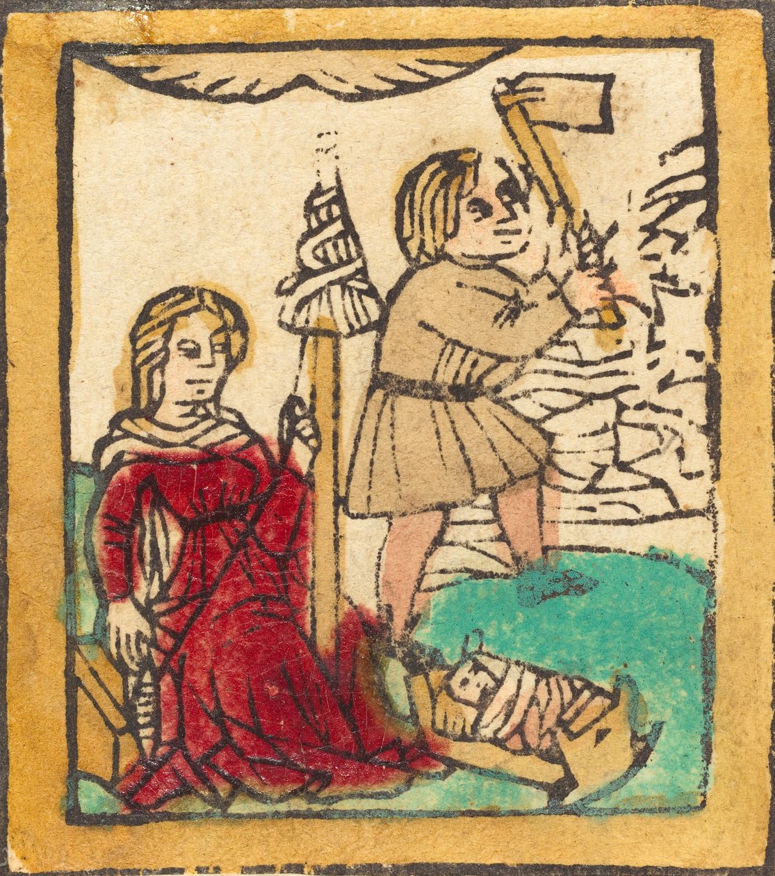 Ádám és Éva, c. 1460. alkotó: Unbekannt