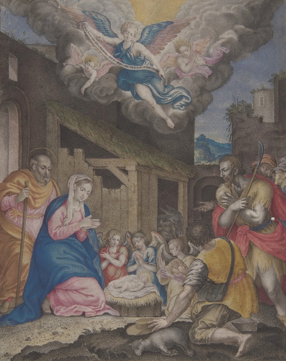 Pásztorok imádata, 1575-1600. alkotó: Unbekannt
