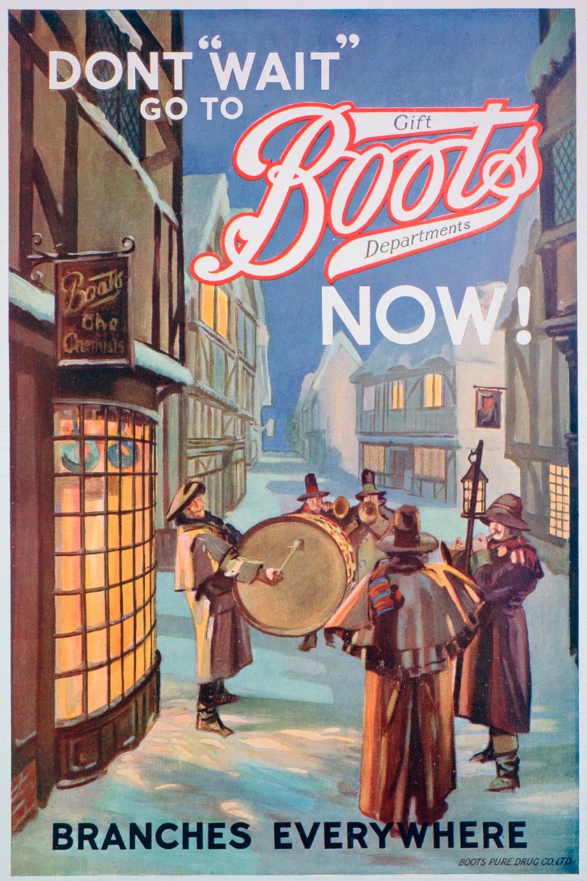 A Boots the Chemists hirdetése, 1924 alkotó: Unbekannt