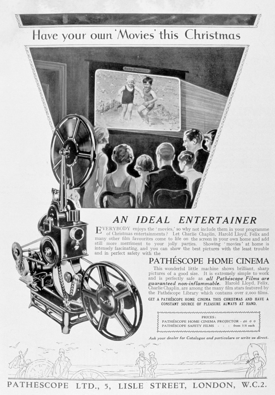 A Pathescope házimozi reklámja, 1928 alkotó: Unbekannt