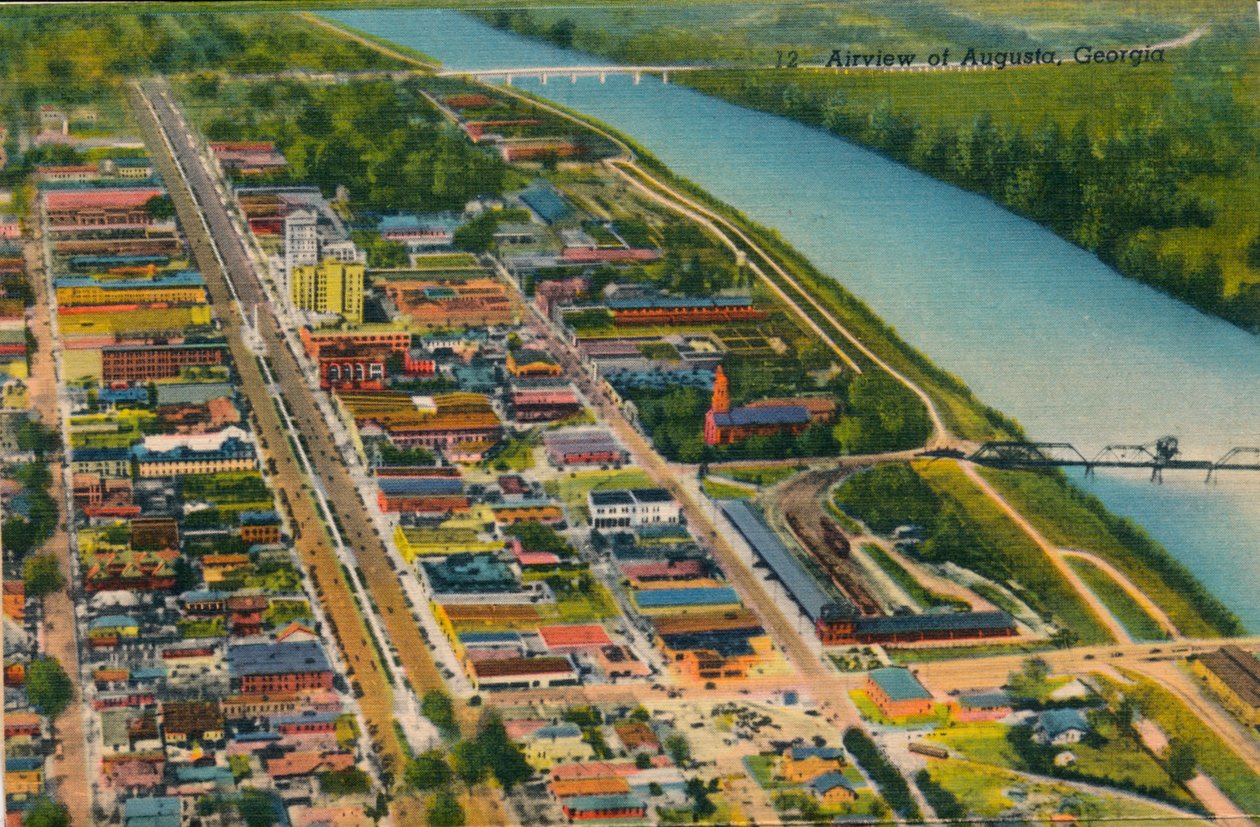Légifelvétel Augusta, Georgia, 1943 alkotó: Unbekannt