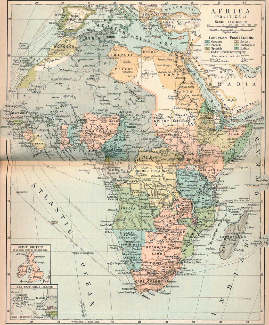 Afrika Politikai, c1902, 1903 alkotó: Unbekannt