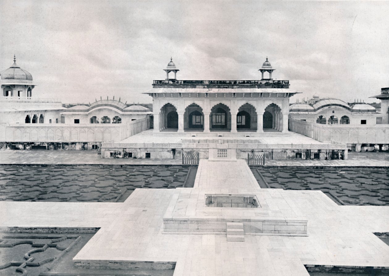 Agra. A Khas Mahal és Zenana, 1910. alkotó: Unbekannt