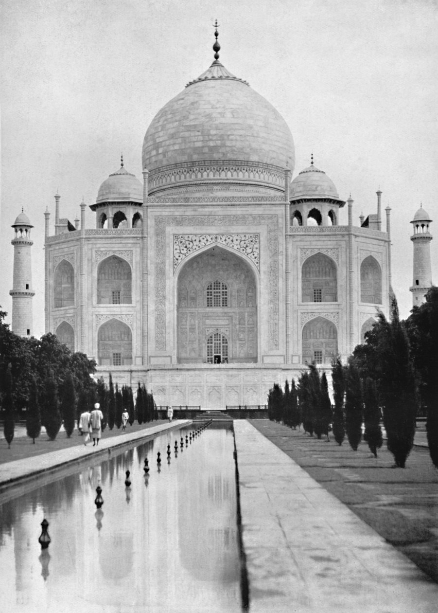 Agra. A Taj Mahal közeli kilátás, 1910. alkotó: Unbekannt