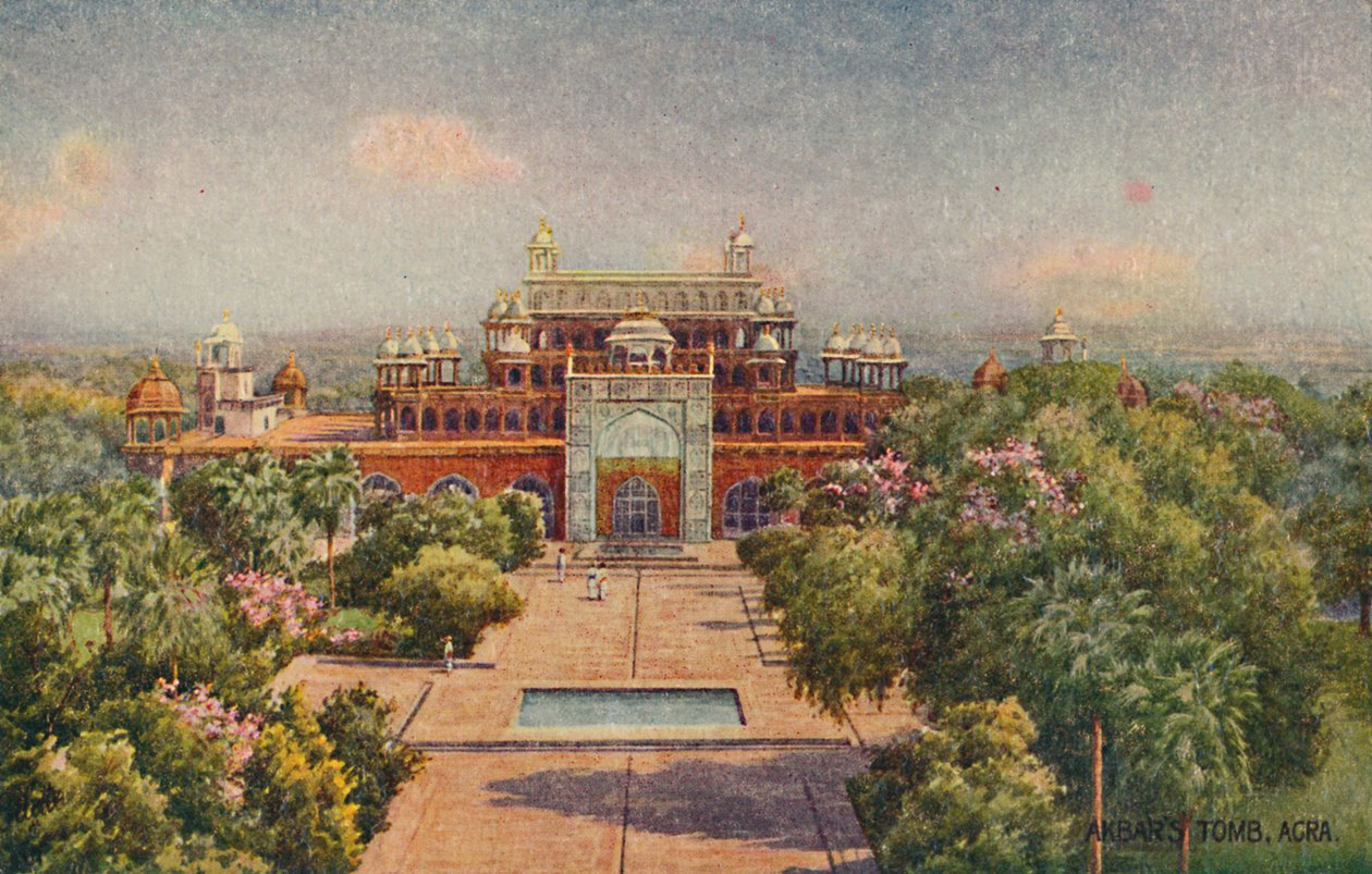 Akbars Tomb, Agra, . alkotó: Unbekannt