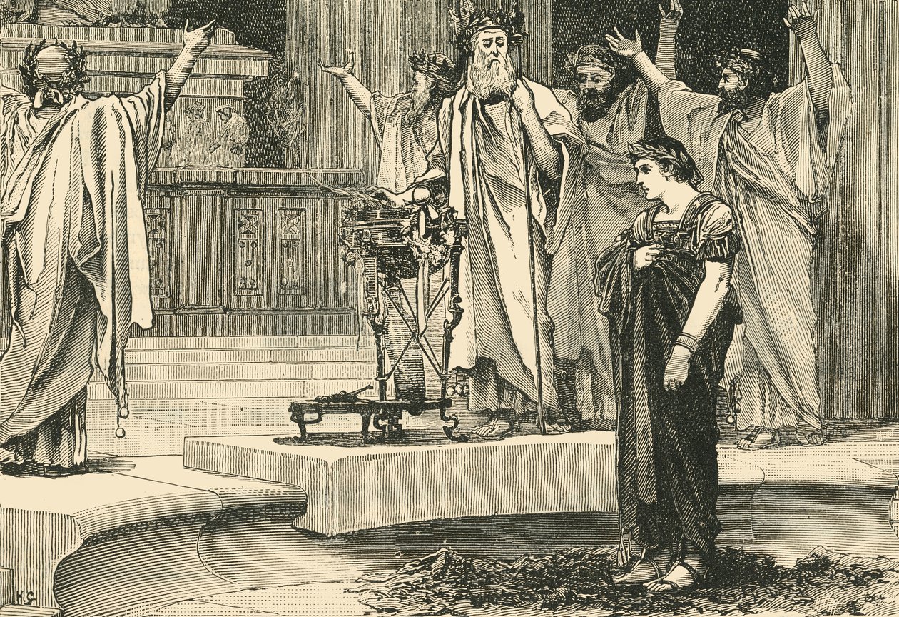Sándor Jupiter Ammon templomában, 1890. alkotó: Unbekannt