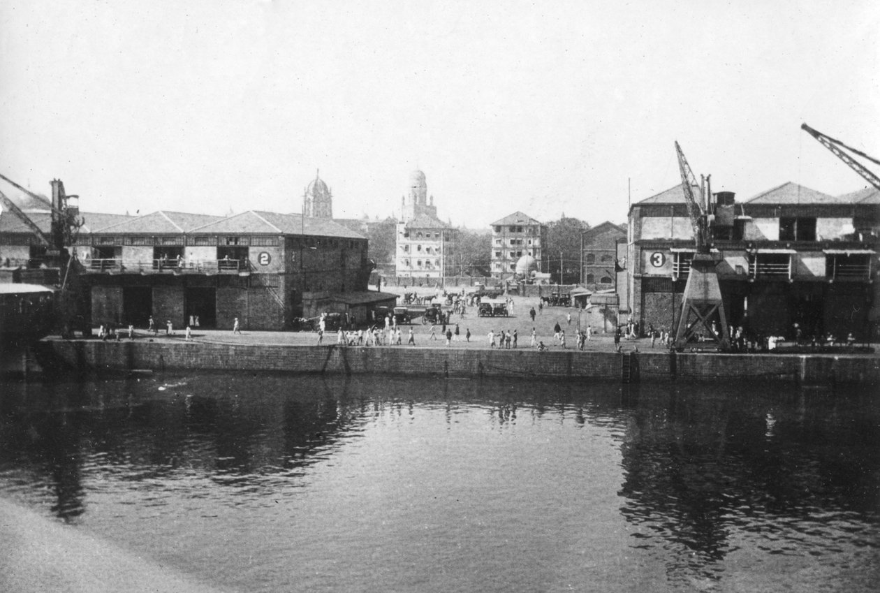 Alexandra Dock, Bombay, India, 1917 alkotó: Unbekannt