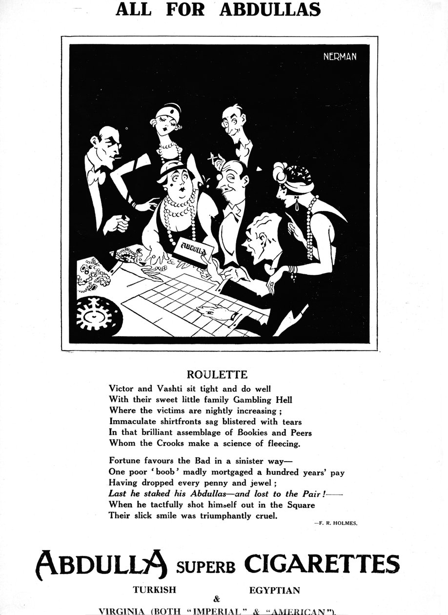 Mindent Abdullasért – Rulett, 1927 alkotó: Unbekannt