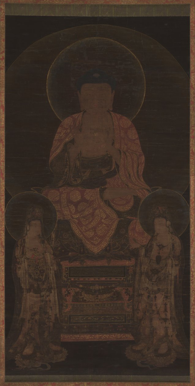 Amitabha triád, kb. 13. század. alkotó: Unbekannt
