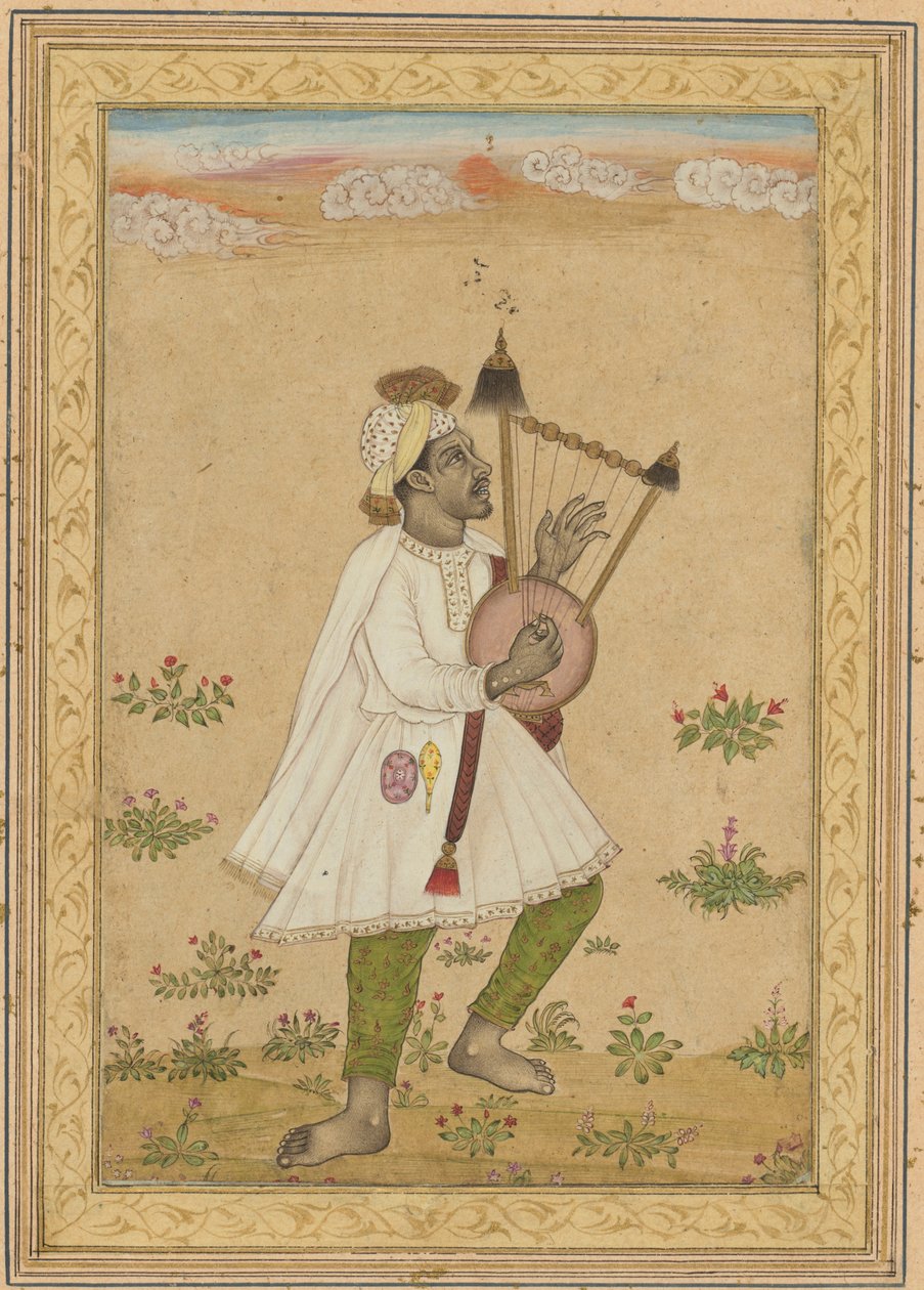 Egy afrikai lírajátékos, c. 1640-1660. alkotó: Unbekannt