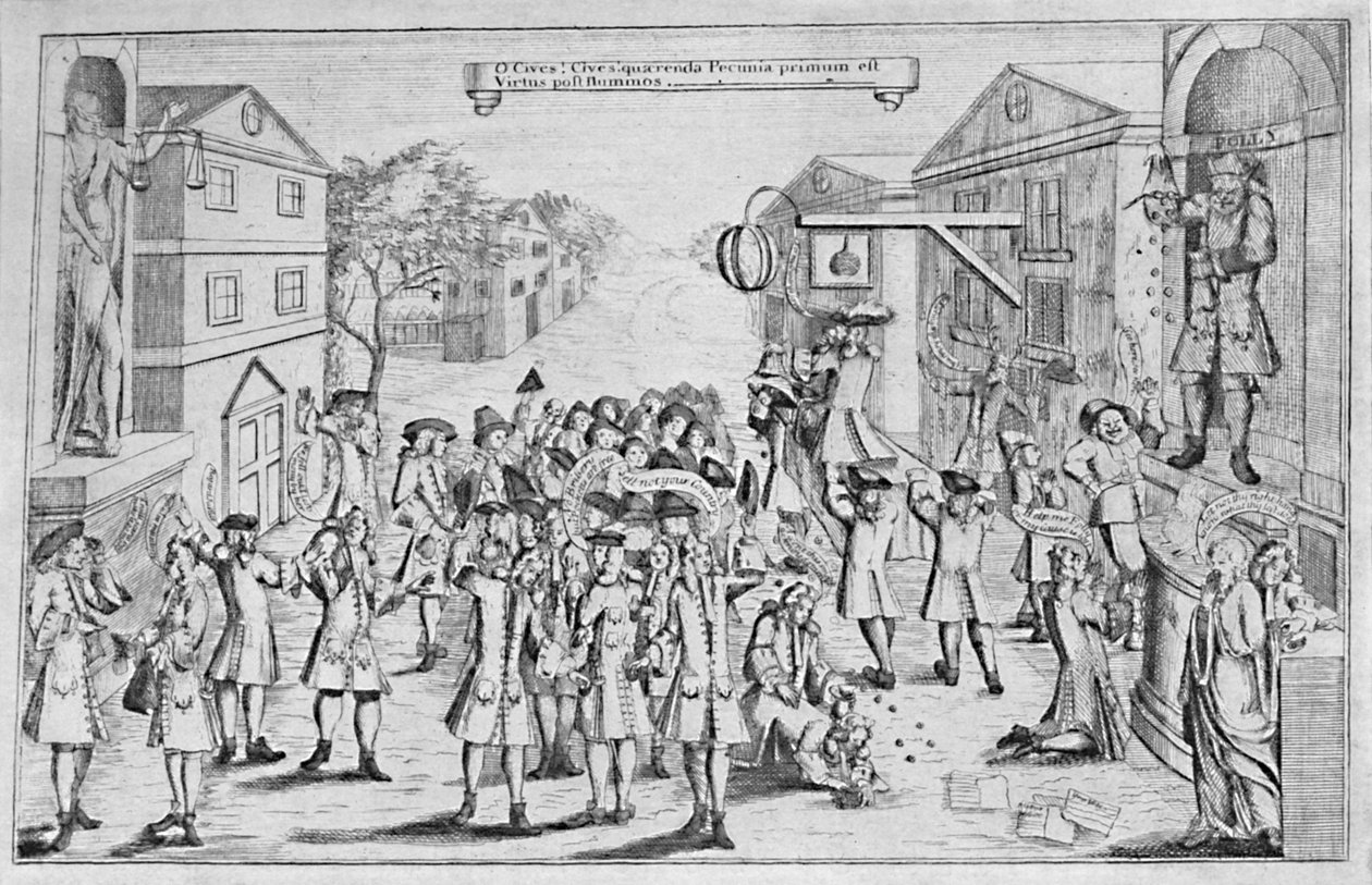 Vesztegetés által megnyert választás, 1727, 1904 alkotó: Unbekannt