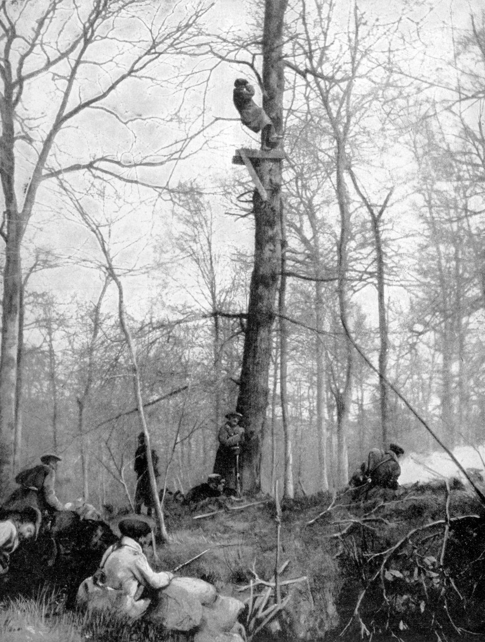 Egy megfigyelési pont, 1915 alkotó: Unbekannt