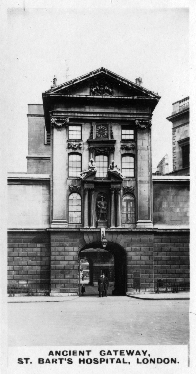 Ancient Gateway, St Barts Hospital, London, 1920-as évek alkotó: Unbekannt