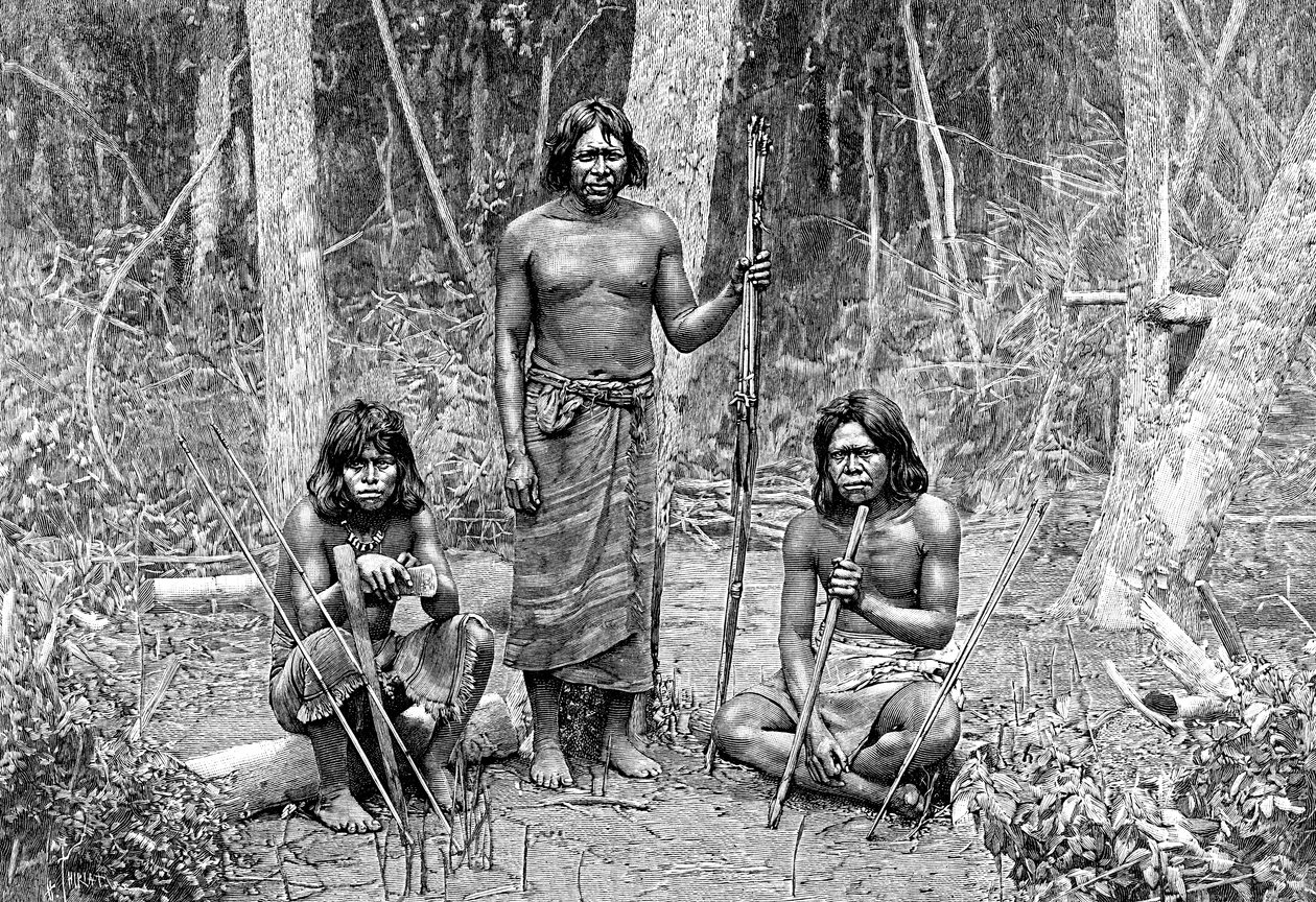 Angaite indiánok, North Chaco, Paraguay, 1895 alkotó: Unbekannt