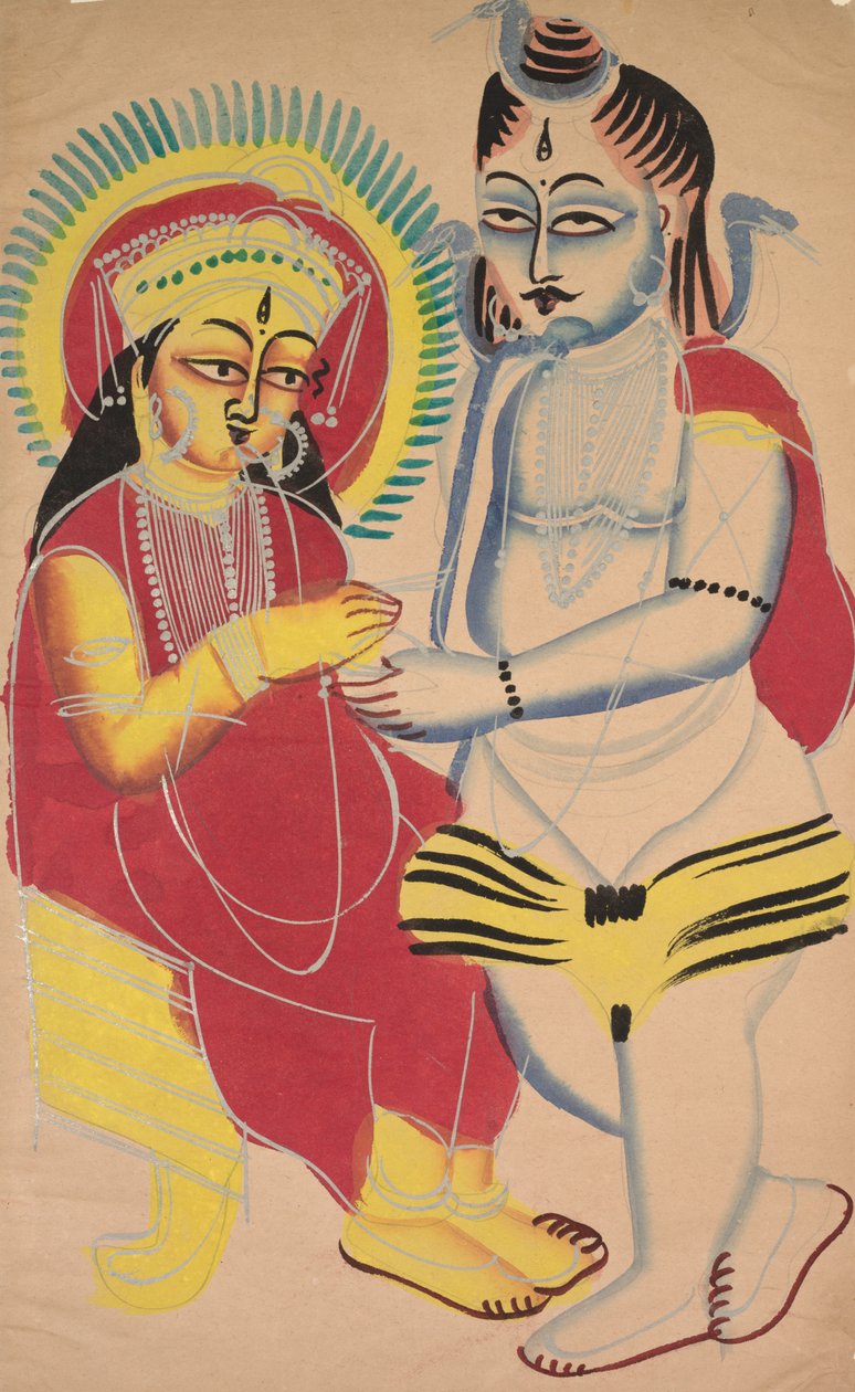 Annapurna és Shiva, 1800-as évek. alkotó: Unbekannt