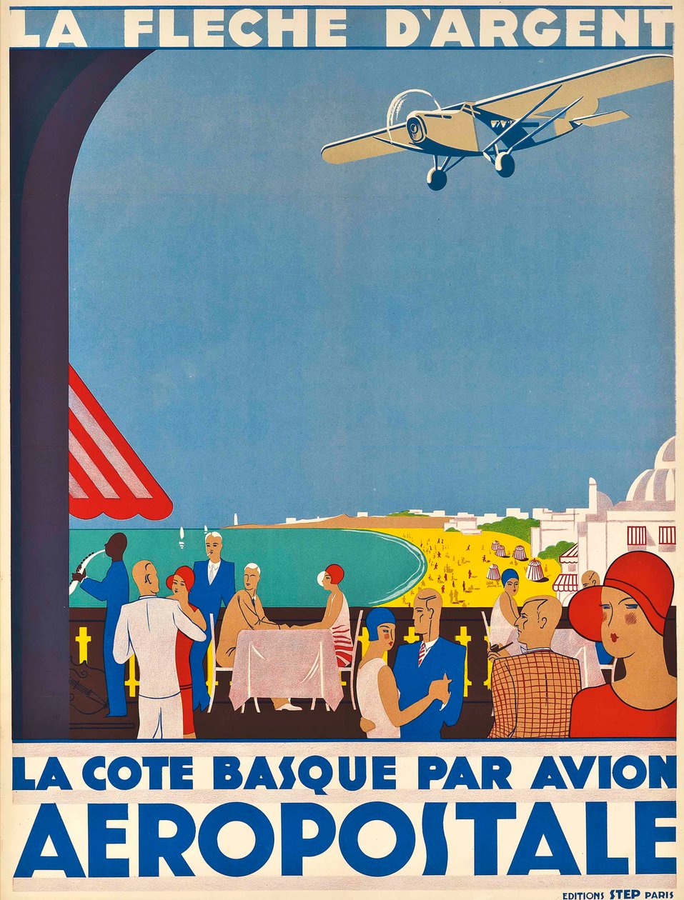 Aeropostale. A Baszk-part, kb. 1928-1930. alkotó: Unbekannt