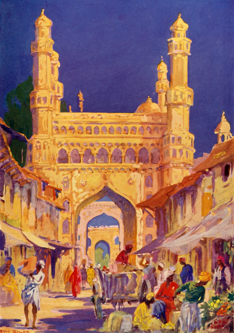 A Char Minarban Hyderabadban, 1948. alkotó: Unbekannt