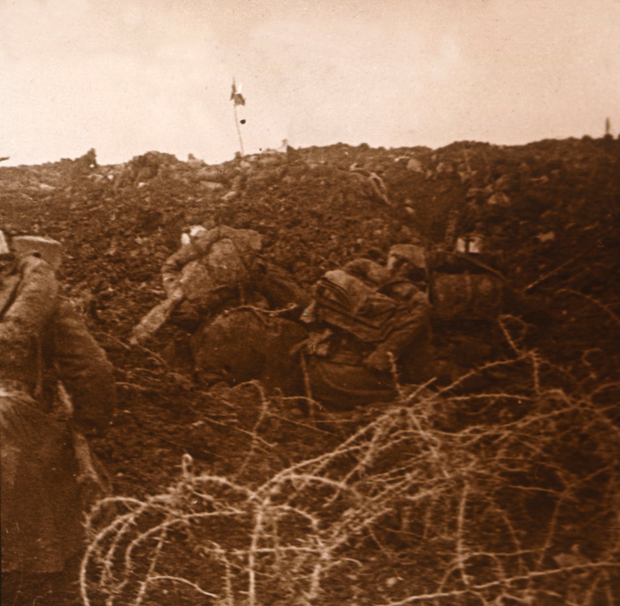 Attack, Les Éparges, Észak-Franciaország, 1915 alkotó: Unbekannt