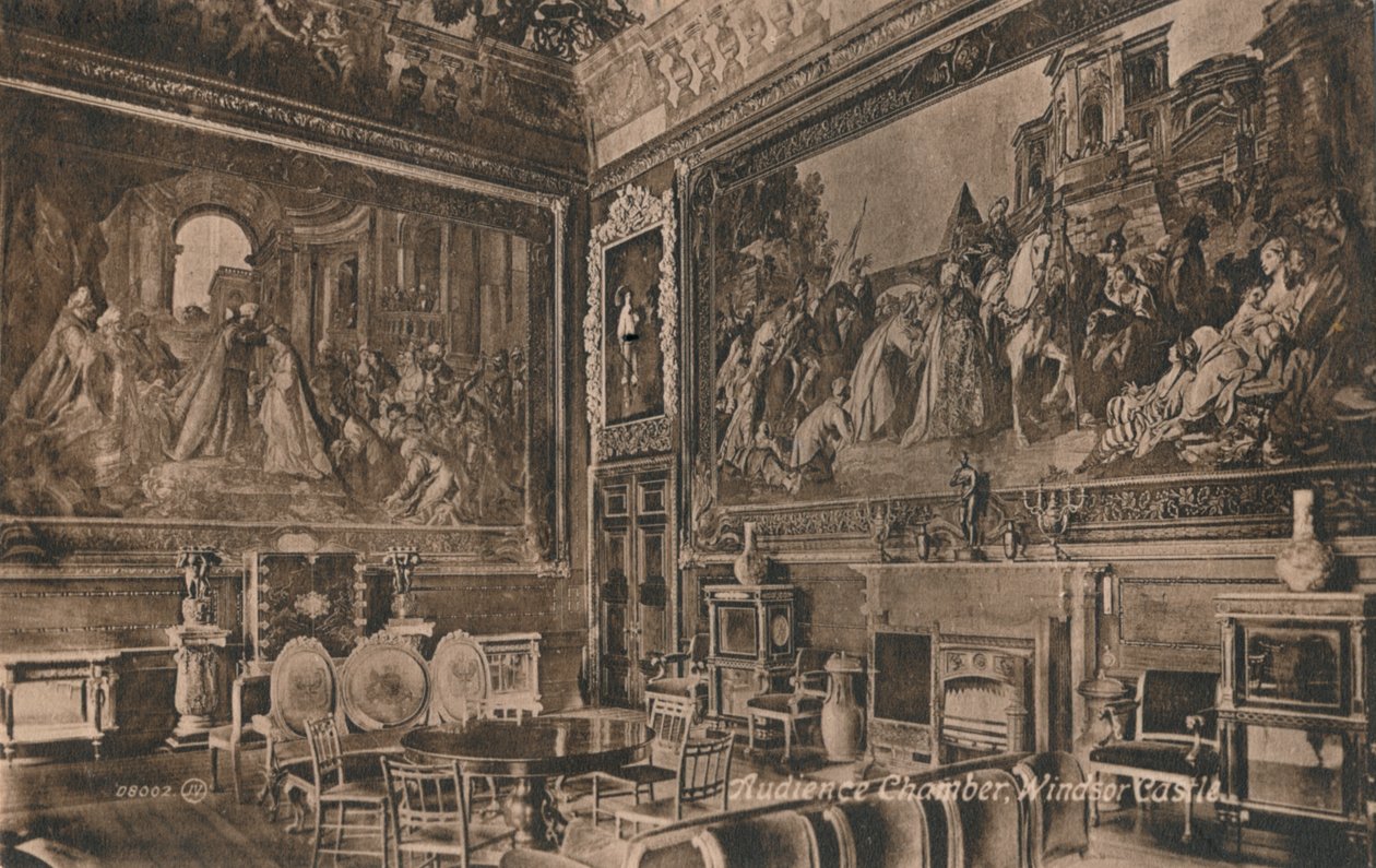 Audience Chamber, Windsor Castle, 1917 alkotó: Unbekannt