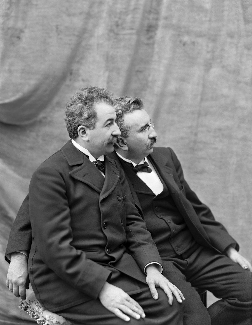 Auguste és Louis Lumiere, 1895. alkotó: Unbekannt