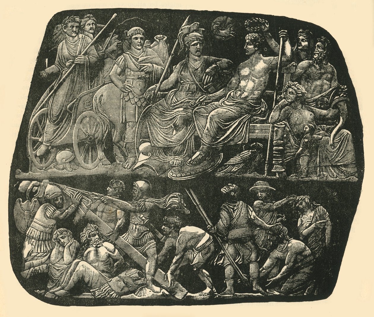 Augustus és Livia, 1890. alkotó: Unbekannt