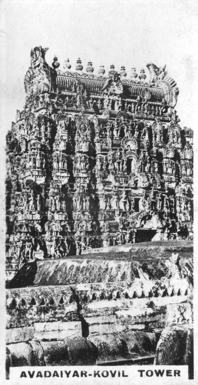 Audaiyar-Temple Tower, Avadiyarkovil, Tamil Nadu, India, kb alkotó: Unbekannt