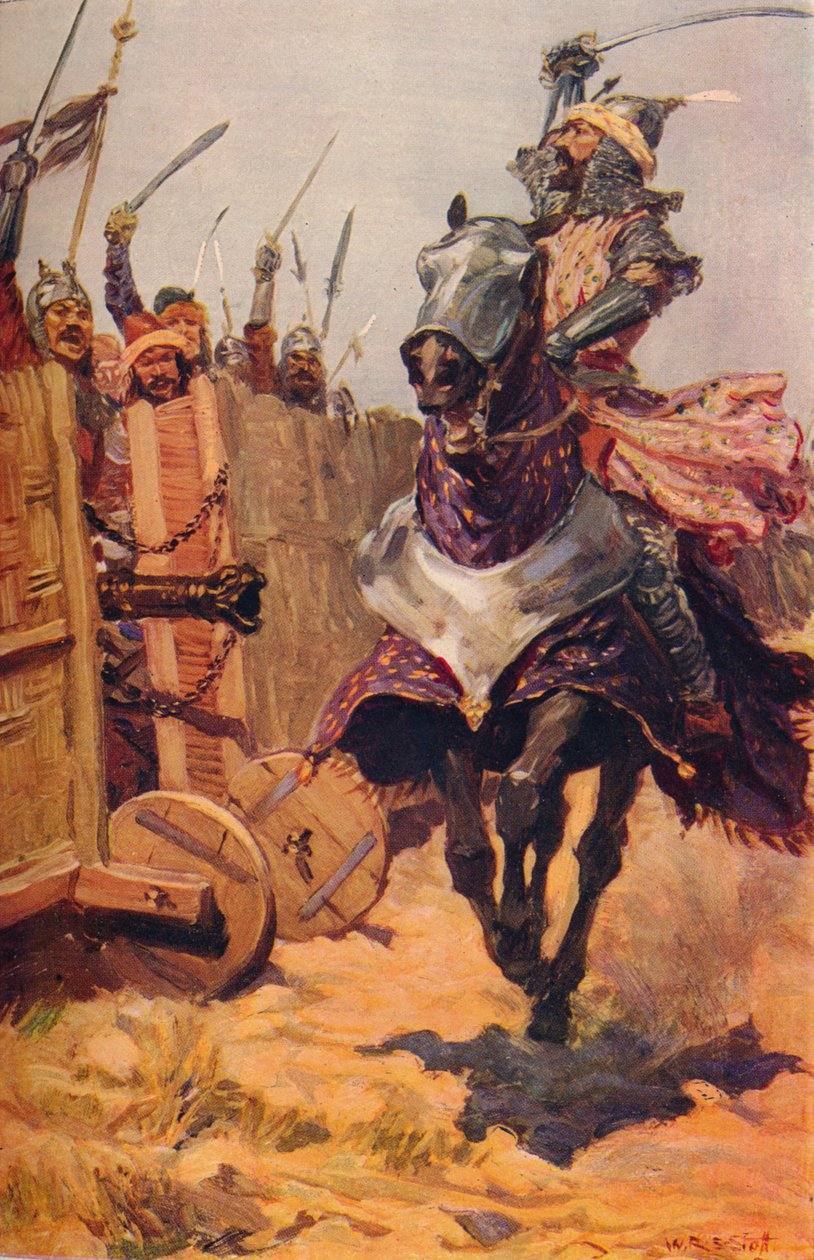 Baber Cheeering On His Troops, c1526 c1912 alkotó: Unbekannt