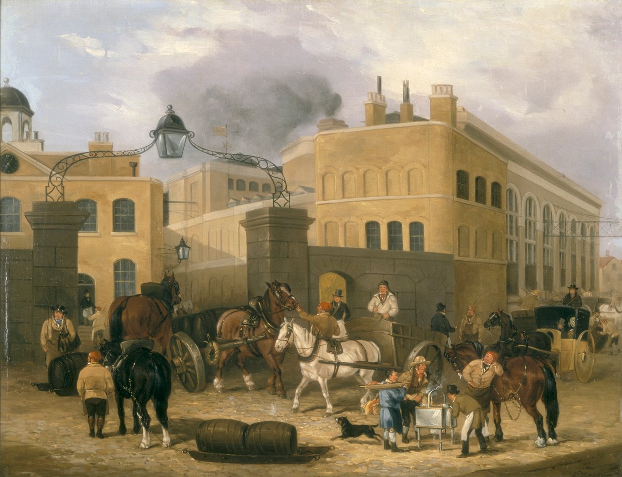 „Barclay és Perkins sörfőzde Southwarkban”, 1840 alkotó: Unbekannt