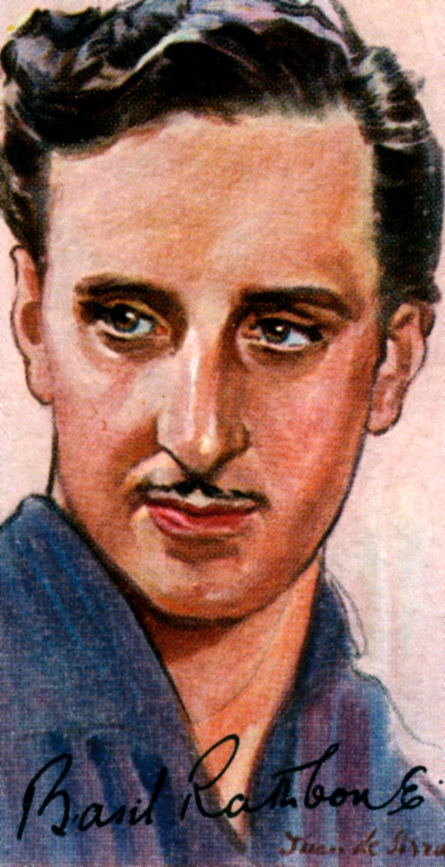 Basil Rathbone, 1892-1967, angol színész, XX alkotó: Unbekannt