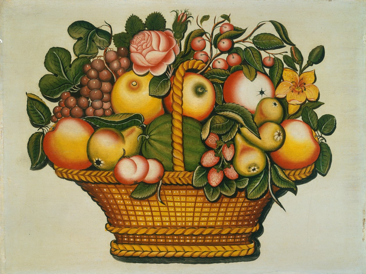 Virágos gyümölcskosár, c. 1830. alkotó: Unbekannt