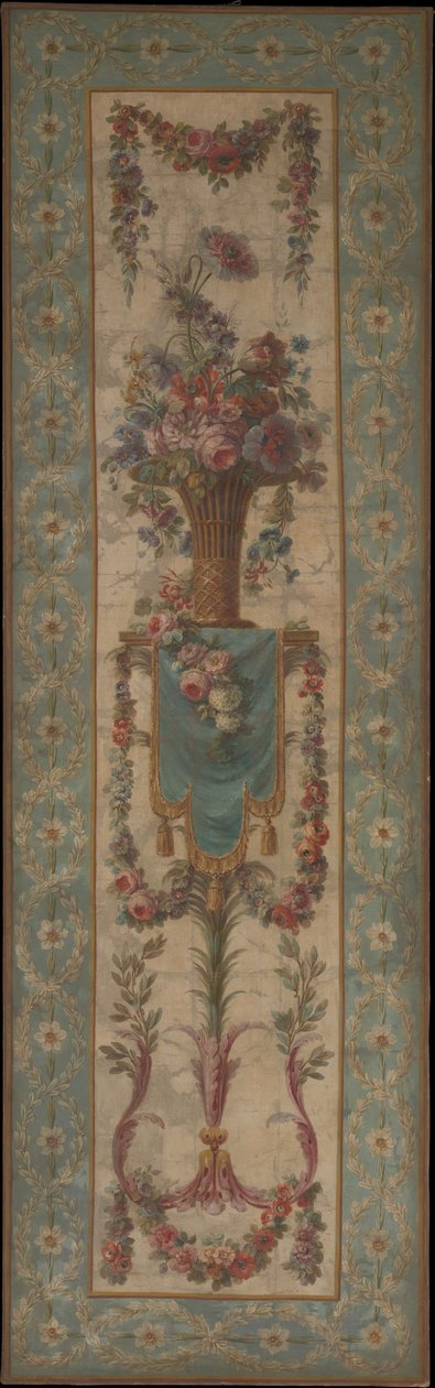 Virágkosár füzérrel, 1770-90. alkotó: Unbekannt