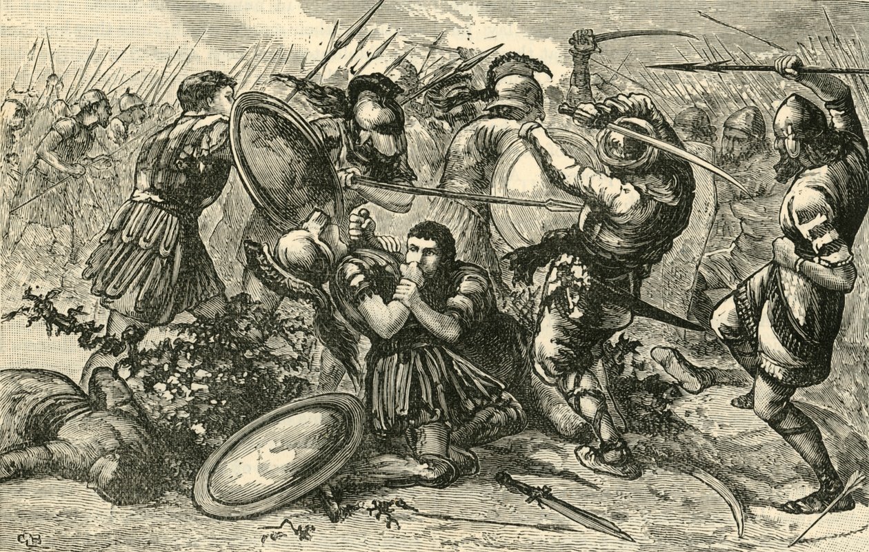 A cunaxai csata, 1890. alkotó: Unbekannt