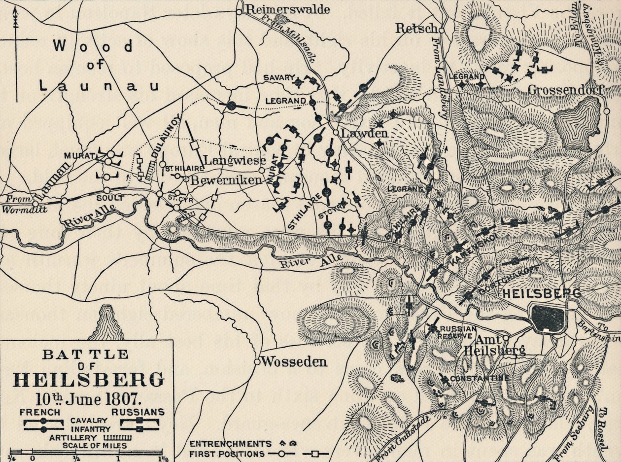 Heilsbergi csata, 1807. június 10., 1896 alkotó: Unbekannt