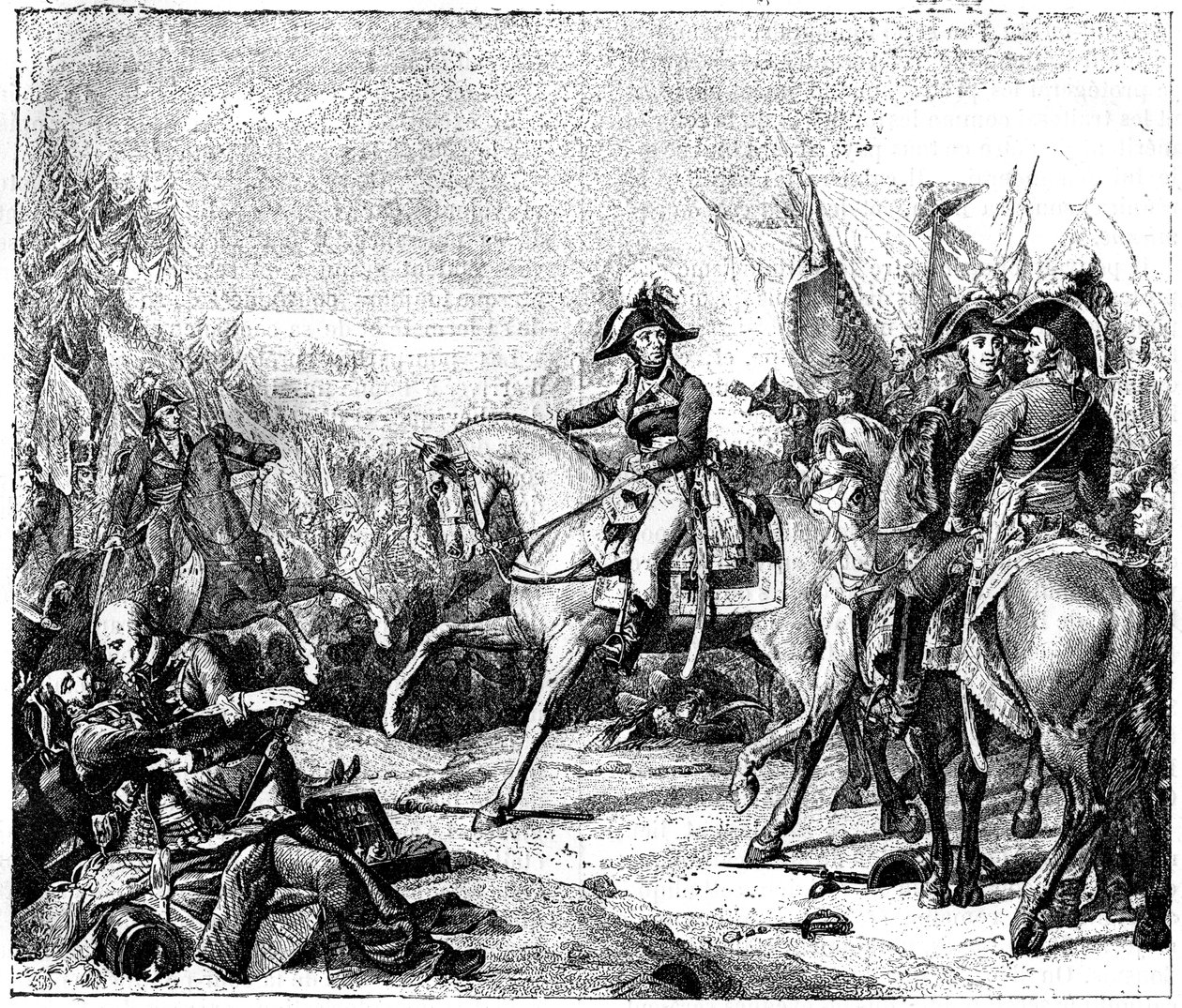 Hohenlindeni csata, Bajorország, 1800. december 3. 1882-1884 alkotó: Unbekannt