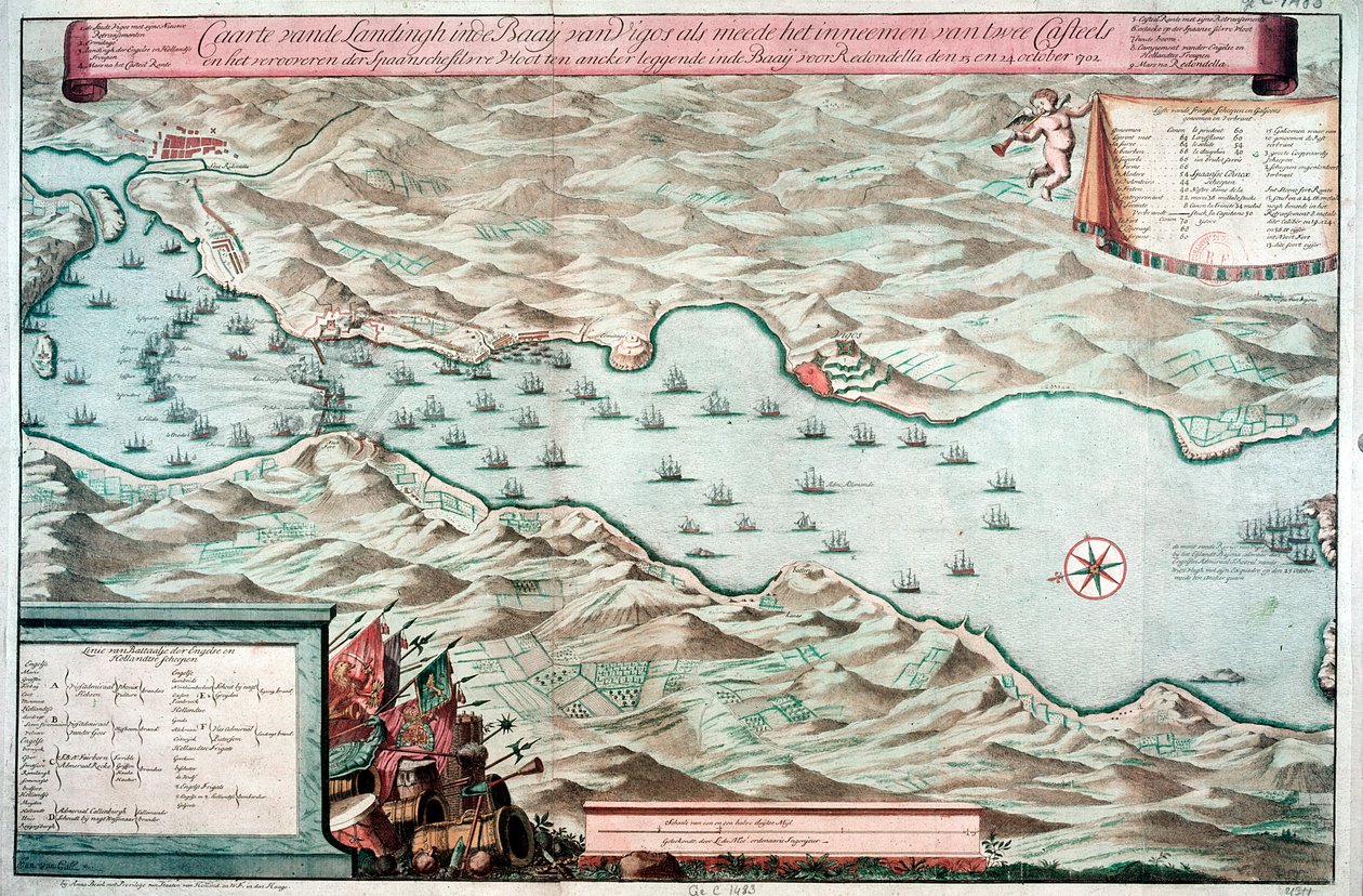 Vigo-öböli csata, Spanyolország, 1702. október 12 alkotó: Unbekannt