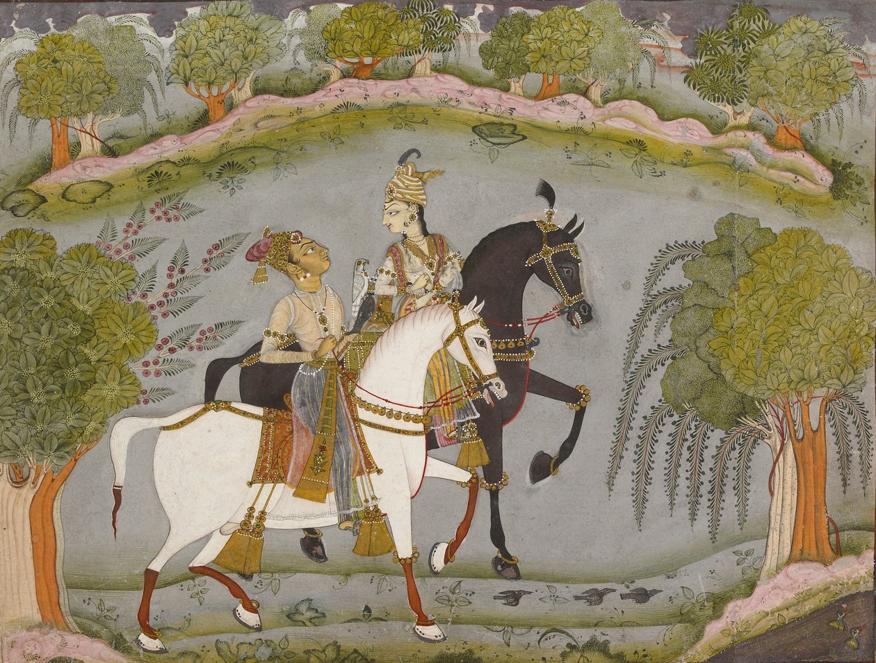 Baz Bahadur és Rupmati, c1720 alkotó: Unbekannt