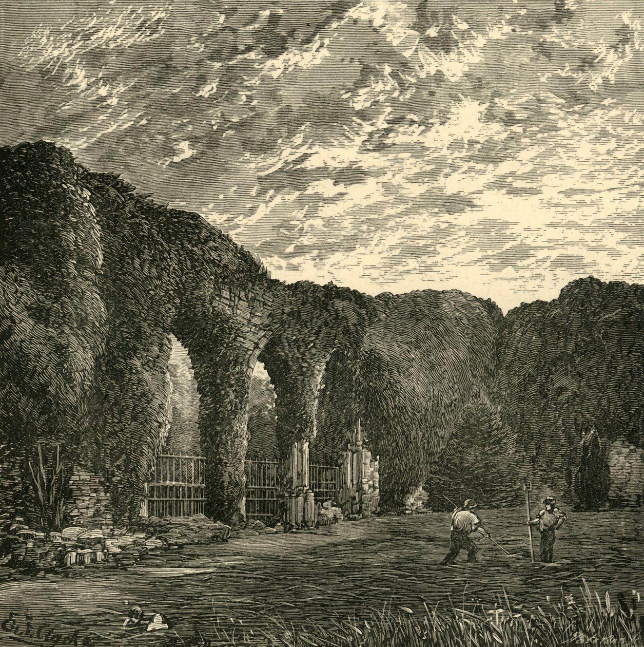 Beaulieu apátság, 1898. alkotó: Unbekannt