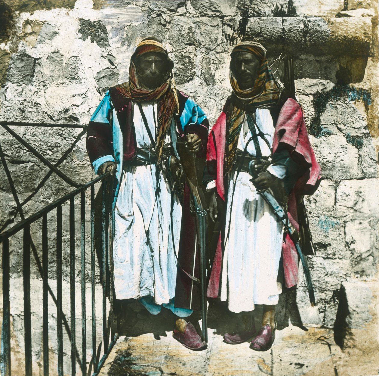 Beduin vezetők, Jerikó, 1910-es évek. alkotó: Unbekannt