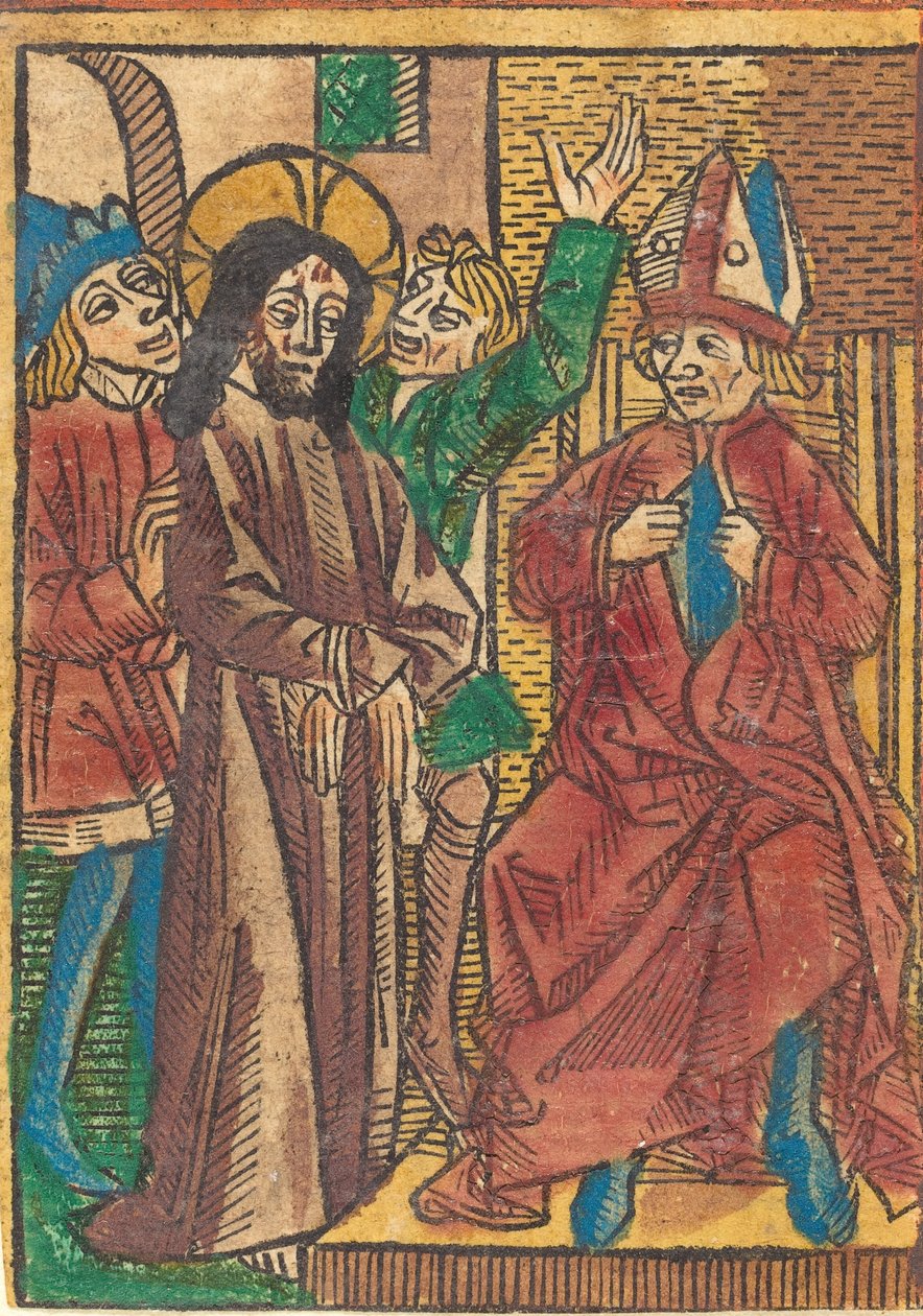 Kajafás előtt, Kr. e. 1490. alkotó: Unbekannt