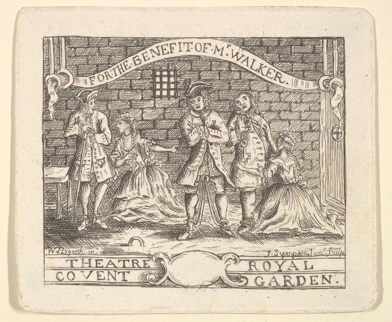 Előnyös jegy Walkerre, kb. 1735. alkotó: Unbekannt
