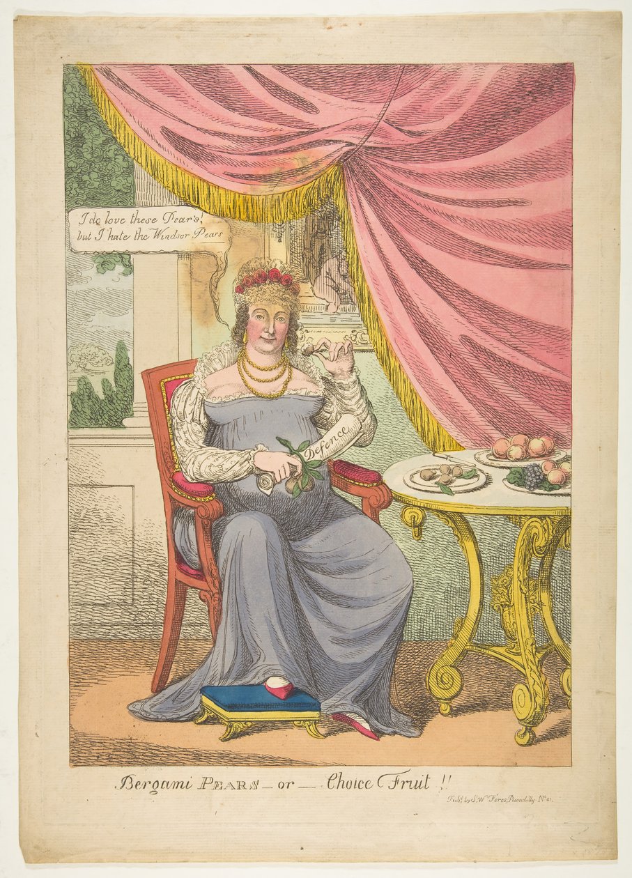 Bergami körte, vagy választott gyümölcs, 1820. október. alkotó: Unbekannt