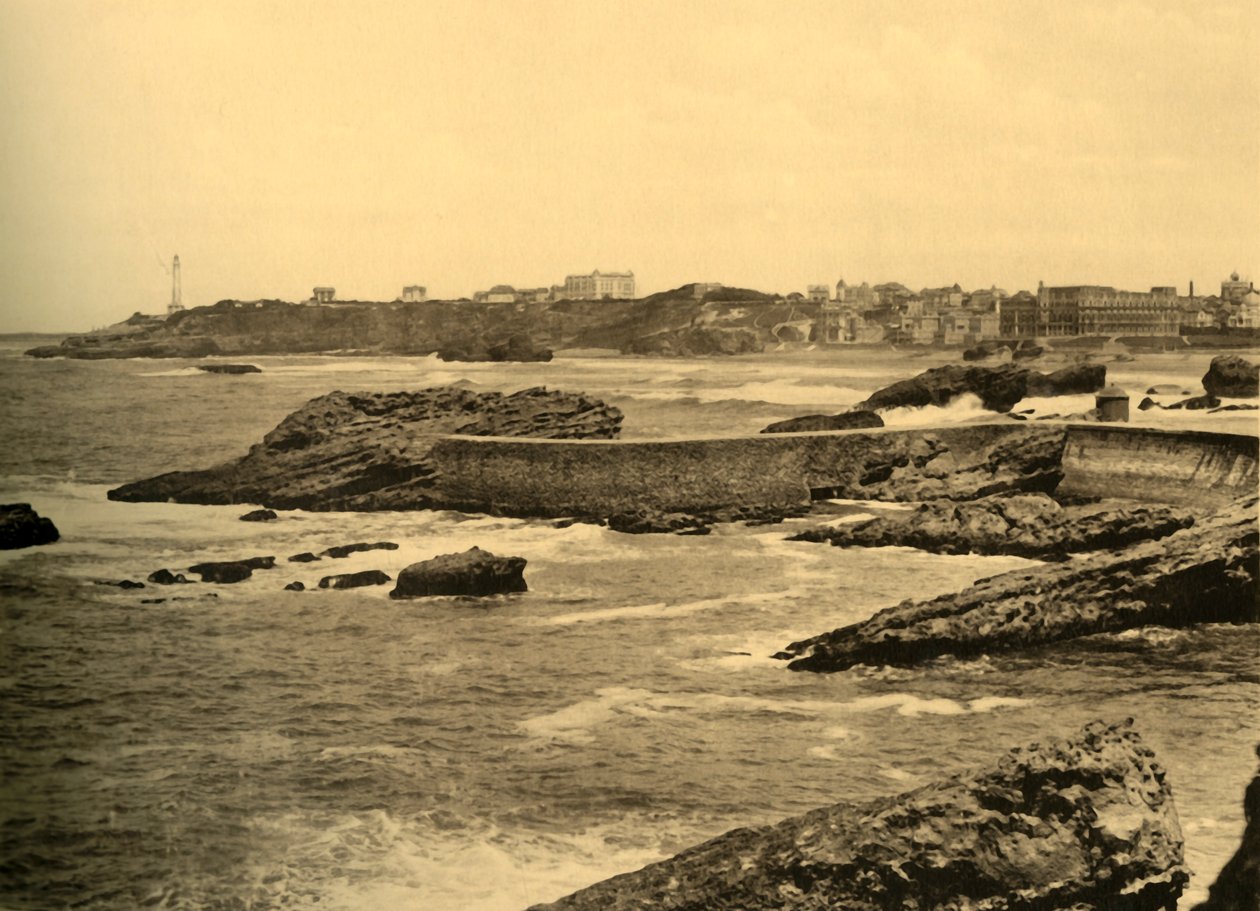 Biarritz – La Digue de la Cafetiere, 1930. alkotó: Unbekannt