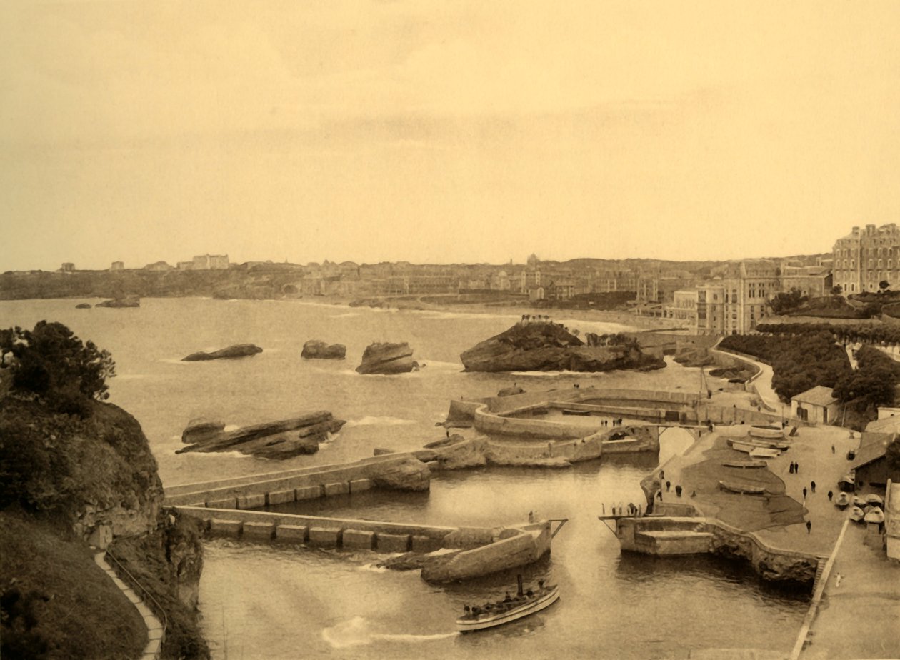Biarritz – A halászkikötő, 1930. alkotó: Unbekannt