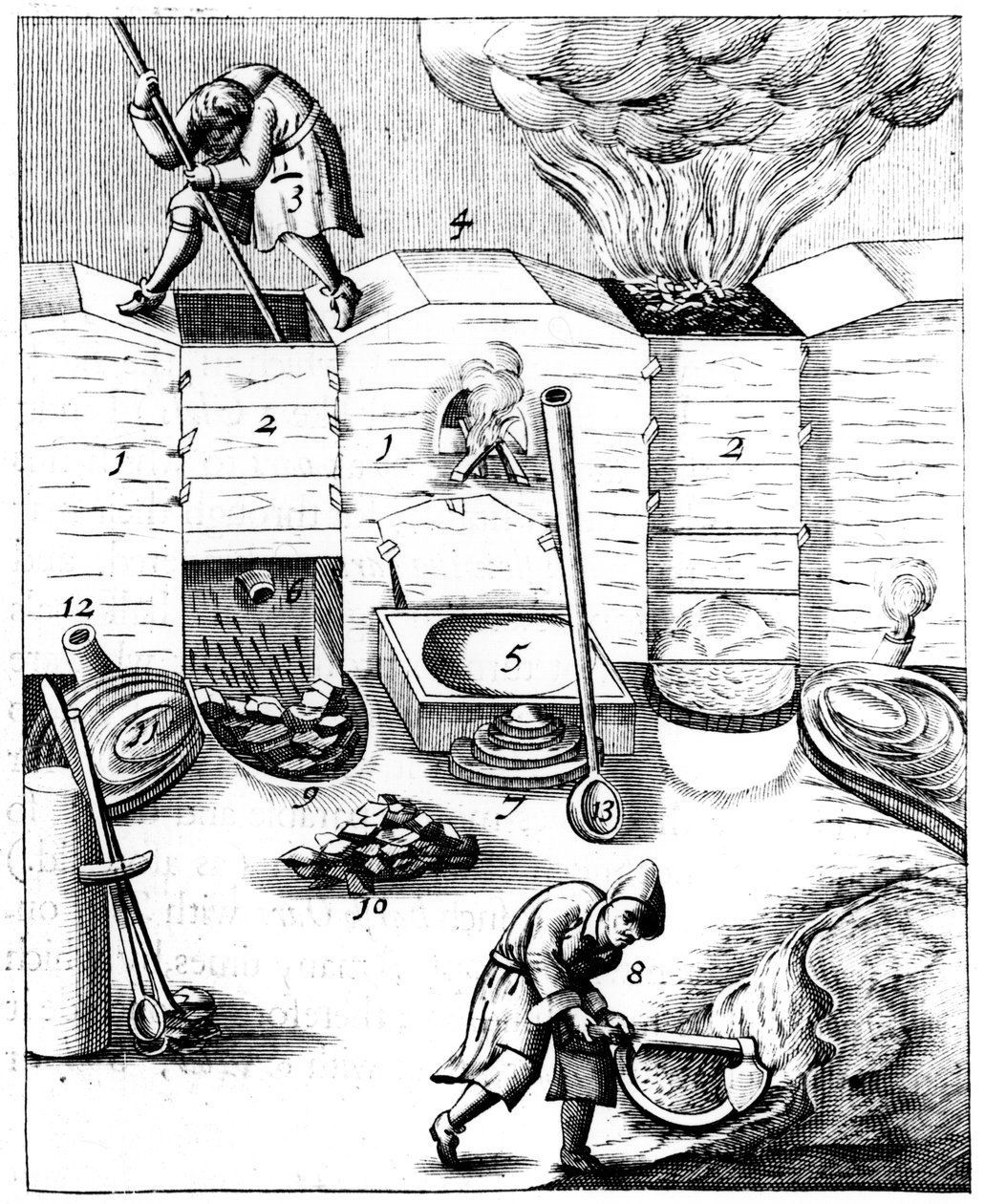 Nagyolvasztó kemencék, 1683 alkotó: Unbekannt