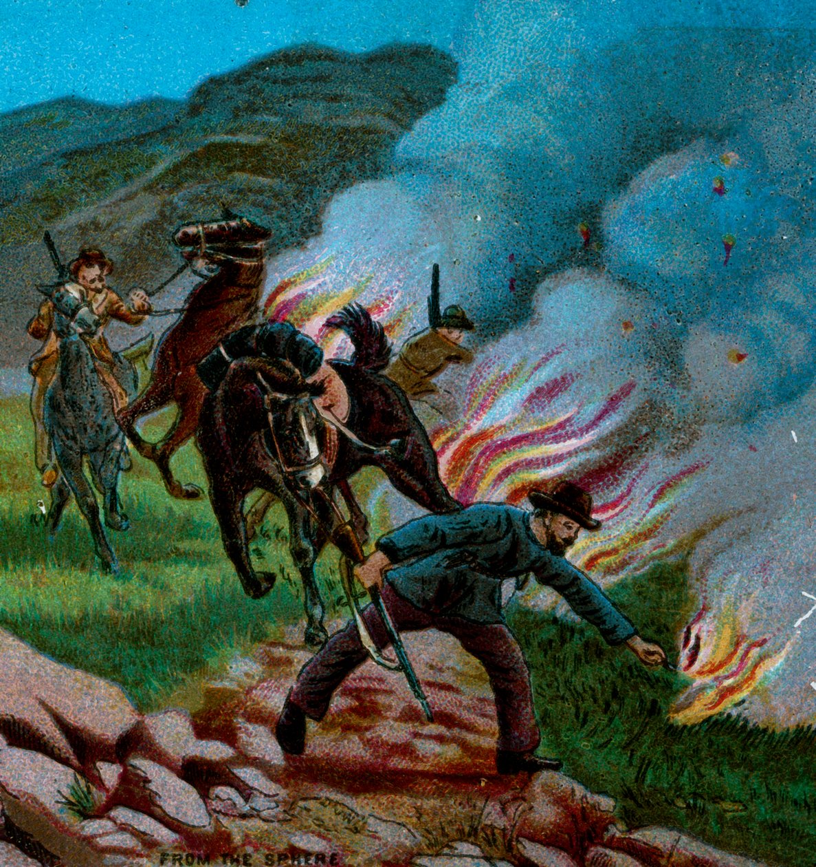 A búrok kirúgják a Veldteket, 1900 alkotó: Unbekannt