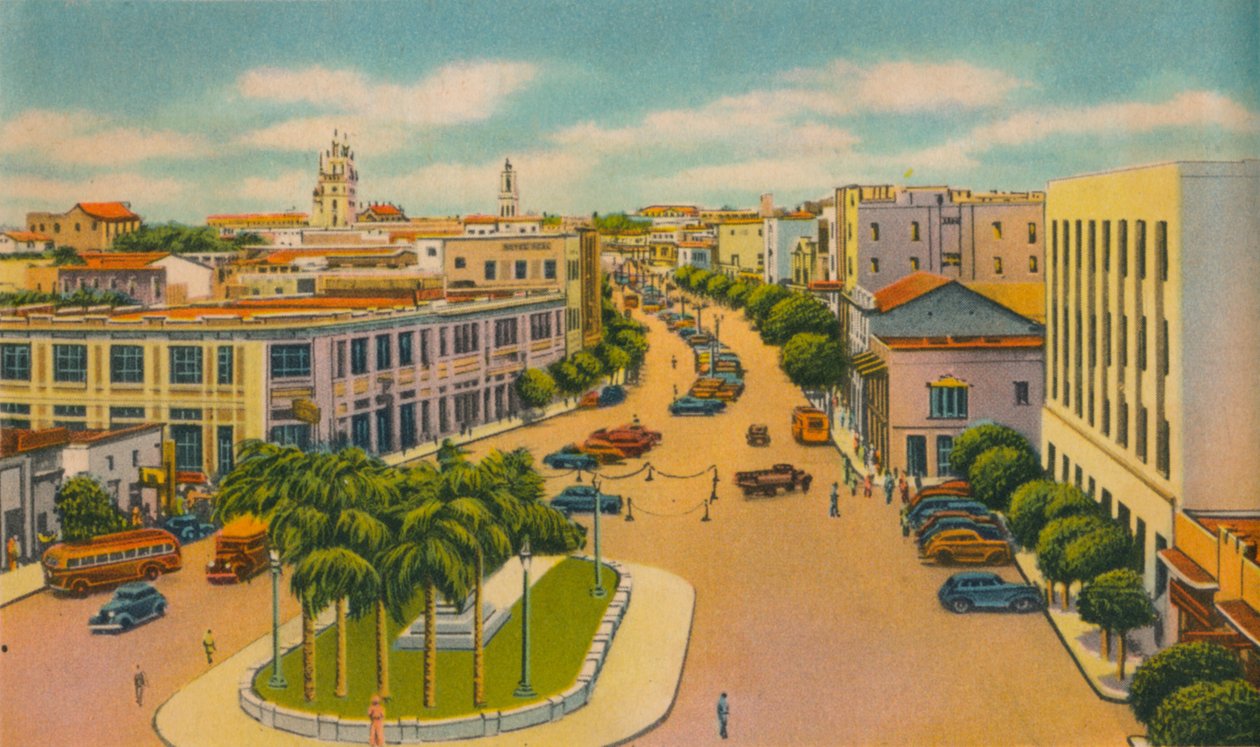 Bolivar Boulevard, Barranquilla, 1940-es évek alkotó: Unbekannt