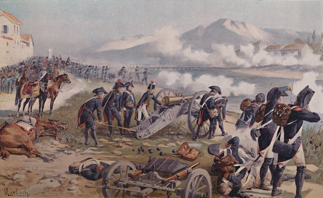 Bonaparte Lódira célozza az ágyút, 1796, 1896. alkotó: Unbekannt
